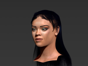 Rihanna ZBrush only the head Modelo 3D