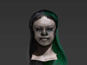 Rihanna ZBrush only the head Modelo 3D