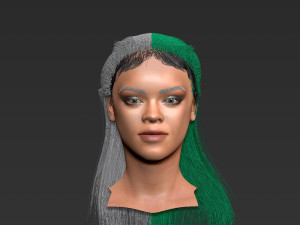 Rihanna ZBrush only the head Modelo 3D