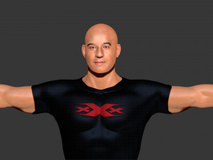 Vin Diesel ZBrush 3D Model