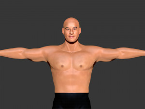 Vin Diesel ZBrush 3D Model