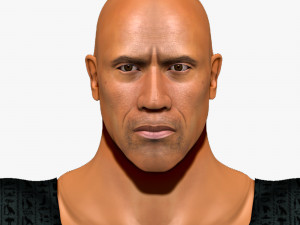 New Black Adam Dwayne Johnson ZBrush  3D Model