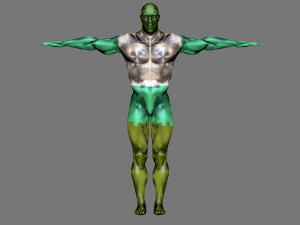 New Black Adam Dwayne Johnson ZBrush Modèle 3D