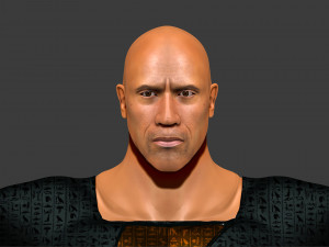 New Black Adam Dwayne Johnson ZBrush Modèle 3D