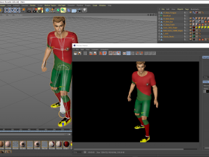 Cristiano Ronaldo famous soccer player 3D Rigged model ready for animation Modelo 3D