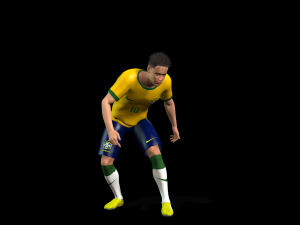 Neymar famous soccer player 3D Rigged model ready for animation 3D Model