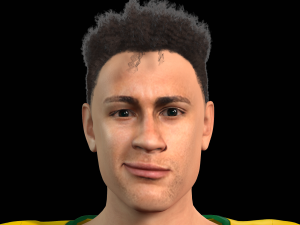 Neymar famous soccer player 3D Rigged model ready for animation 3D Model