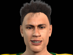 Neymar famous soccer player 3D Rigged model ready for animation 3D Model
