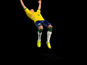 Neymar famous soccer player 3D Rigged model ready for animation 3D Model