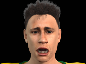 Neymar famous soccer player 3D Rigged model ready for animation 3D Model
