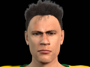 Neymar famous soccer player 3D Rigged model ready for animation 3D Model