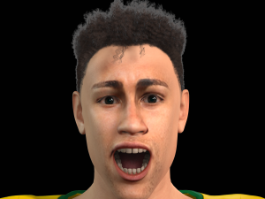 Neymar famous soccer player 3D Rigged model ready for animation 3D Model