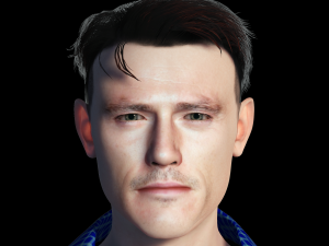 Luke Evans 3D Rigged model ready for animation Modèle 3D