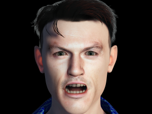 Luke Evans 3D Rigged model ready for animation Modèle 3D