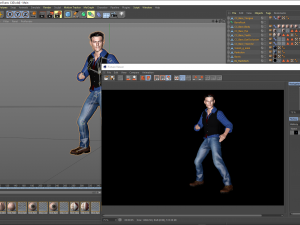 Luke Evans 3D Rigged model ready for animation Modèle 3D