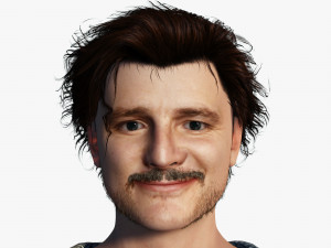 Pedro Pascal 3D Rigged model ready for animation 3D Model