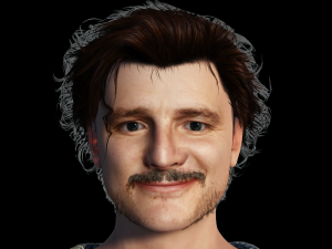 Pedro Pascal 3D Rigged model ready for animation 3D मॉडल