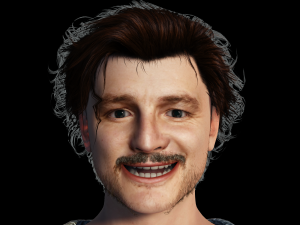 Pedro Pascal 3D Rigged model ready for animation 3D मॉडल