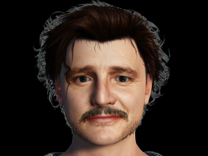 Pedro Pascal 3D Rigged model ready for animation 3D मॉडल
