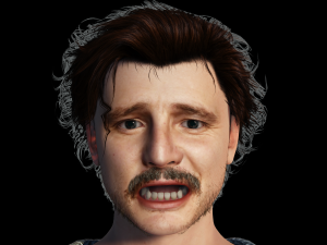 Pedro Pascal 3D Rigged model ready for animation 3D मॉडल