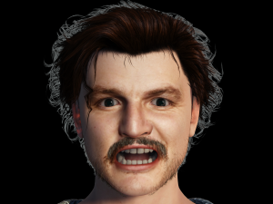 Pedro Pascal 3D Rigged model ready for animation 3D मॉडल