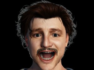 Pedro Pascal 3D Rigged model ready for animation 3D मॉडल