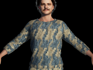 Pedro Pascal 3D Rigged model ready for animation 3D मॉडल