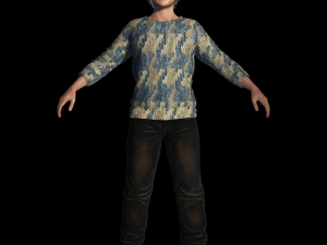 Pedro Pascal 3D Rigged model ready for animation 3D मॉडल