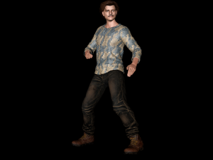 Pedro Pascal 3D Rigged model ready for animation 3D मॉडल
