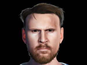 Lionel Messi famous soccer player 3D Rigged model ready for animation Modelo 3D