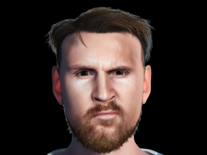 Lionel Messi famous soccer player 3D Rigged model ready for animation Modelo 3D
