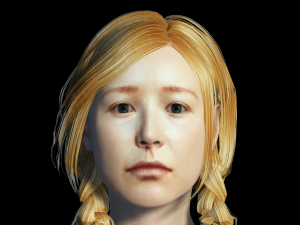 Warrior lady3D Rigged model ready for animation 3D Model