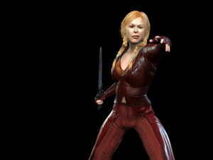Warrior lady3D Rigged model ready for animation 3D Model