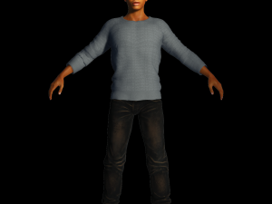 Man 3D Rigged model ready for animation 3D 모델