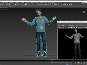 Man 3D Rigged model ready for animation 3D 모델