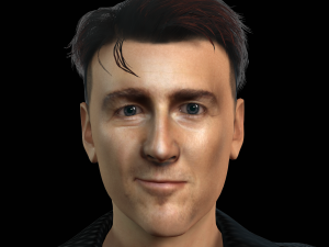 Edward Norton 3D Rigged model ready for animation Modello 3D
