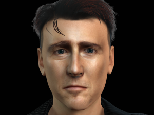 Edward Norton 3D Rigged model ready for animation Modello 3D
