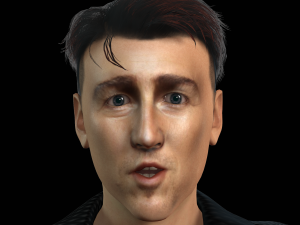 Edward Norton 3D Rigged model ready for animation Modello 3D