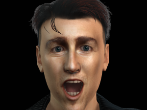 Edward Norton 3D Rigged model ready for animation Modello 3D