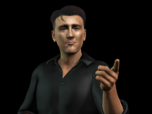 Edward Norton 3D Rigged model ready for animation Modello 3D