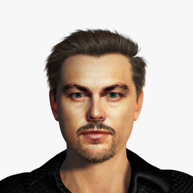 Leonardo DiCaprio 3D Rigged model ready for animation Model 3D .c4d .max .obj .3ds .fbx .stl .blend 