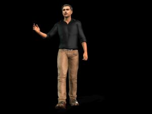 Leonardo DiCaprio 3D Rigged model ready for animation Model 3D