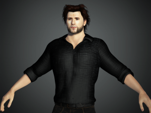 Hugh Jackman 3D Rigged model ready for animation 3Dモデル