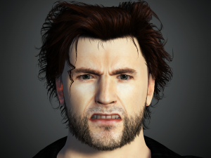 Hugh Jackman 3D Rigged model ready for animation 3Dモデル