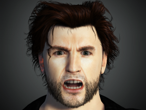 Hugh Jackman 3D Rigged model ready for animation 3Dモデル