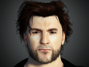 Hugh Jackman 3D Rigged model ready for animation 3Dモデル