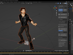 Hugh Jackman 3D Rigged model ready for animation 3Dモデル
