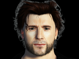 Hugh Jackman 3D Rigged model ready for animation 3Dモデル