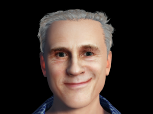 Christoph Waltz 3D Rigged model ready for animation Modelo 3D