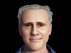 Christoph Waltz 3D Rigged model ready for animation Modelo 3D